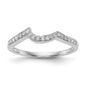 High-Quality 14K White Gold Wedding Band with 1/6 Carat Diamonds - Stylish Value!-1