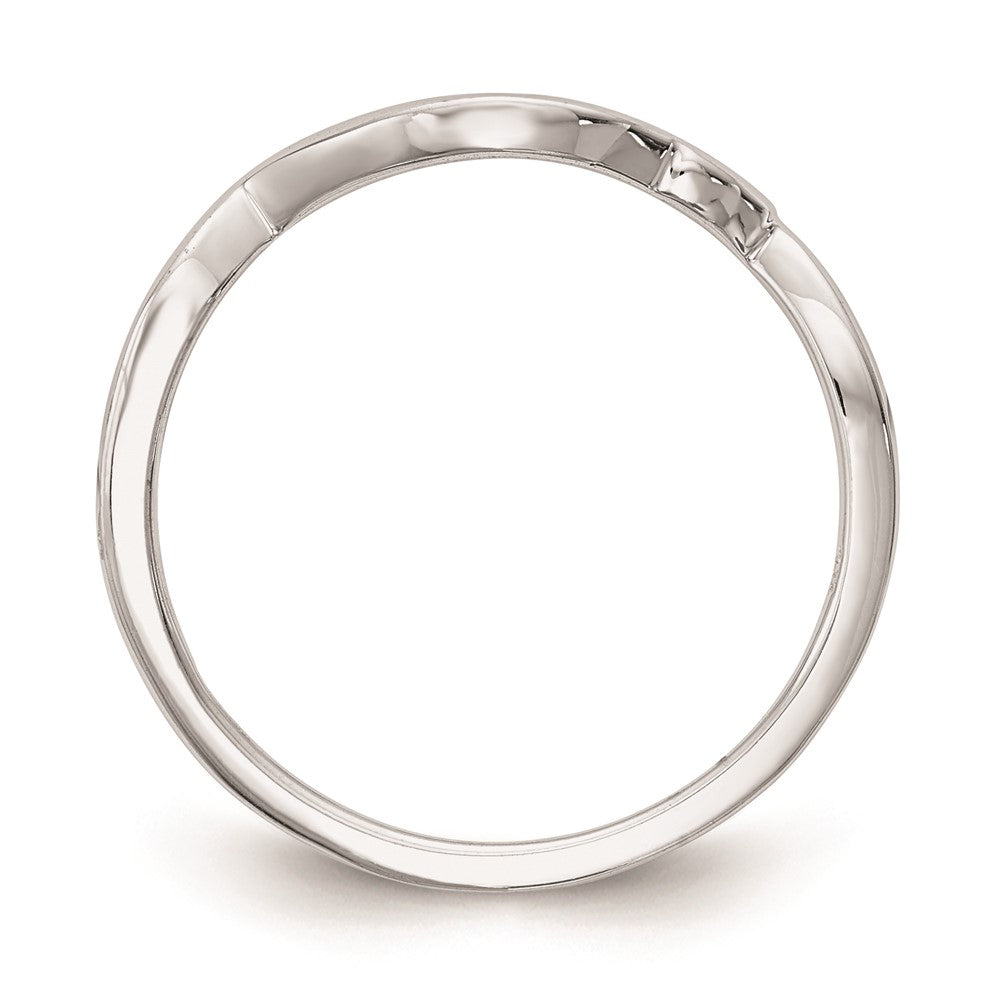 Exclusive 14K White Gold Curved Wedding Band - Stylish & Affordable Elegance