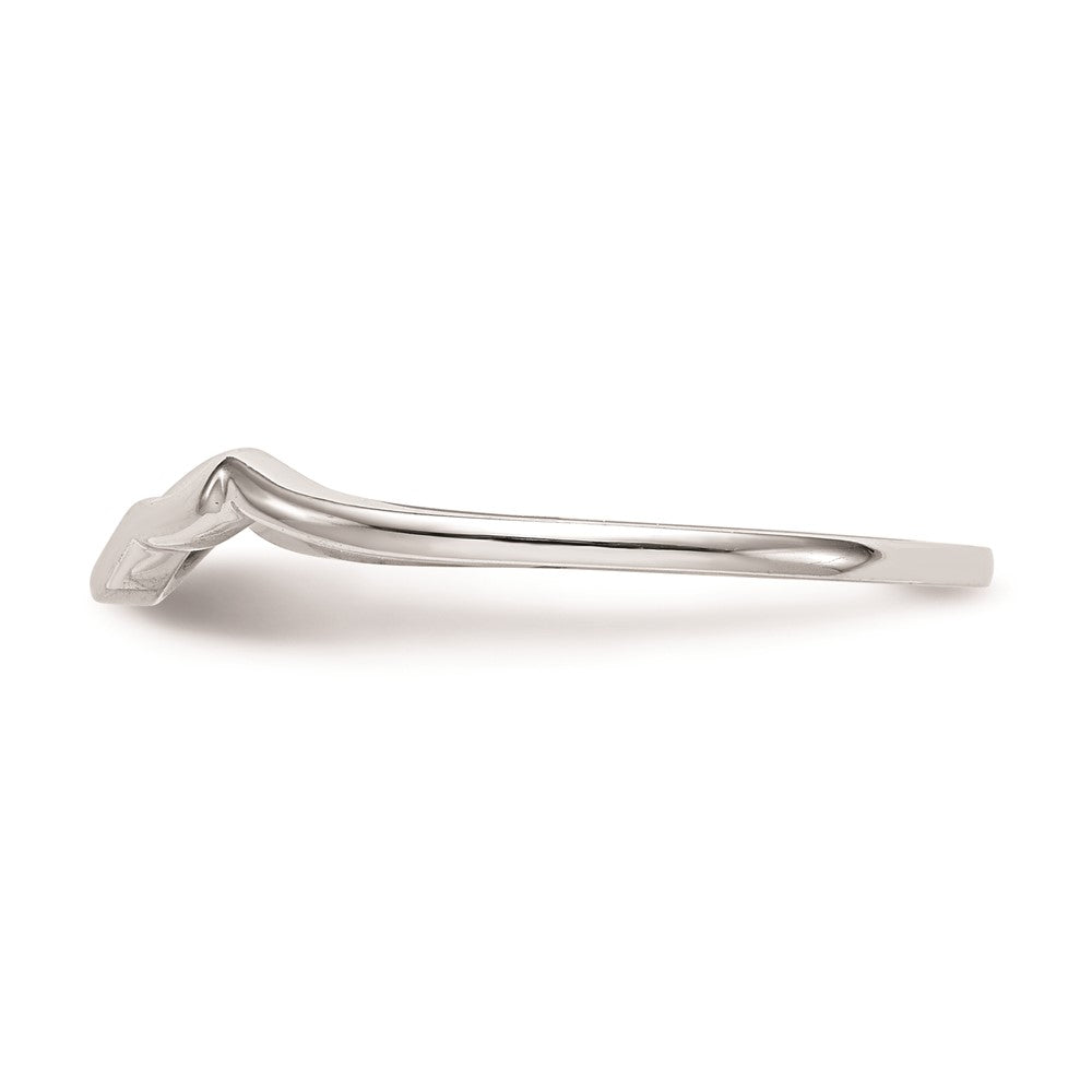 Exclusive 14K White Gold Curved Wedding Band - Stylish & Affordable Elegance
