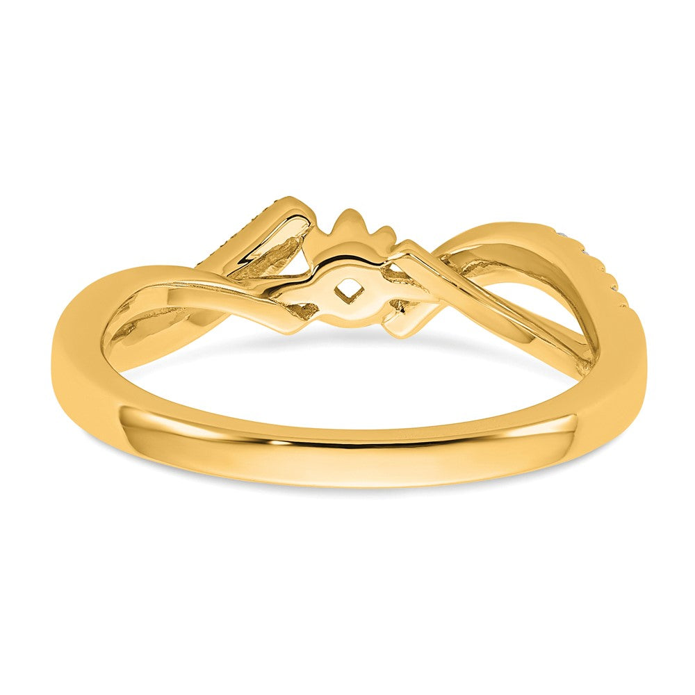 Buy 14K Gold Diamond Semi Criss-Cross Engagement Ring | Stylish Luxury Design