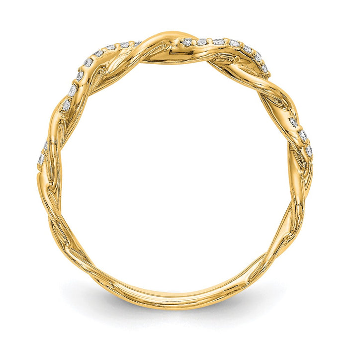 High-Quality 14K Yellow Gold Diamond Engagement Ring - Stylish & Affordable-2