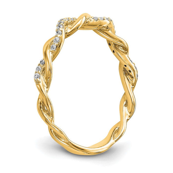 High-Quality 14K Yellow Gold Diamond Engagement Ring - Stylish & Affordable-6