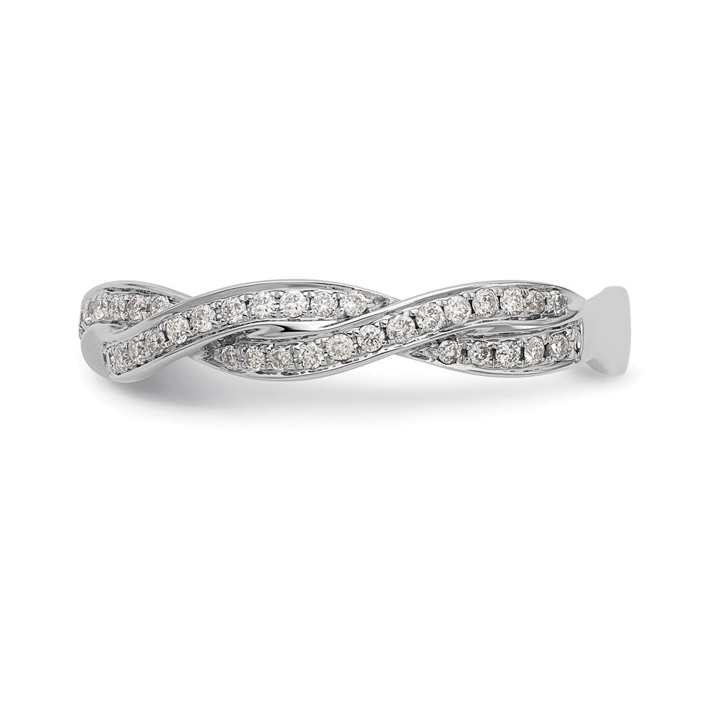 Buy Stylish 14K White Gold Criss-Cross Wedding Band | 1/3 Carat Diamonds