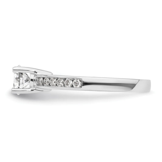 Buy Exclusive 14K White Gold Engagement Ring | 3/4 Carat Center & Diamonds