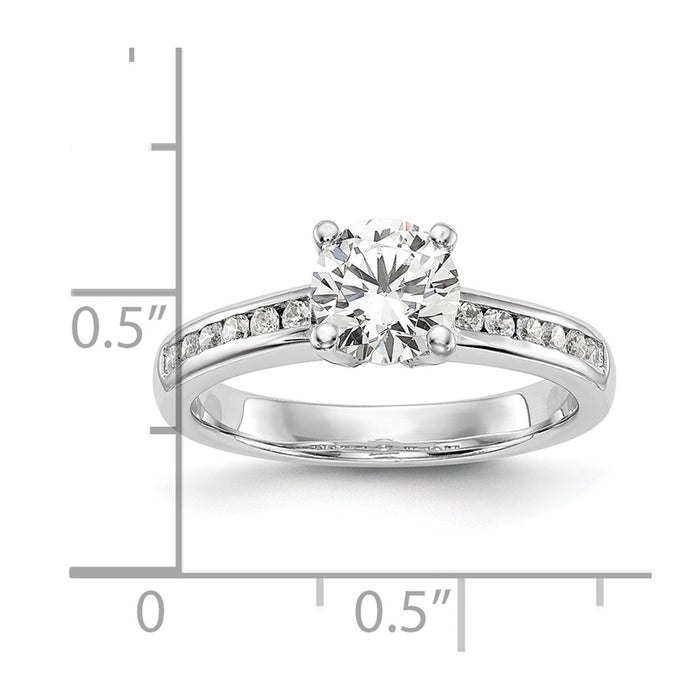 Buy Exclusive 14K White Gold Engagement Ring Semi-Mount for 1 Carat Diamond-7