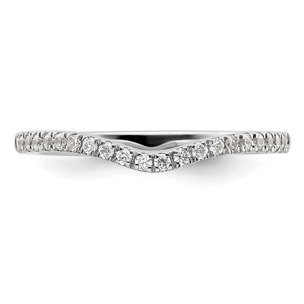 Exclusive 14K White Gold Wedding Band with 1/5 Carat Diamonds - Stylish Value