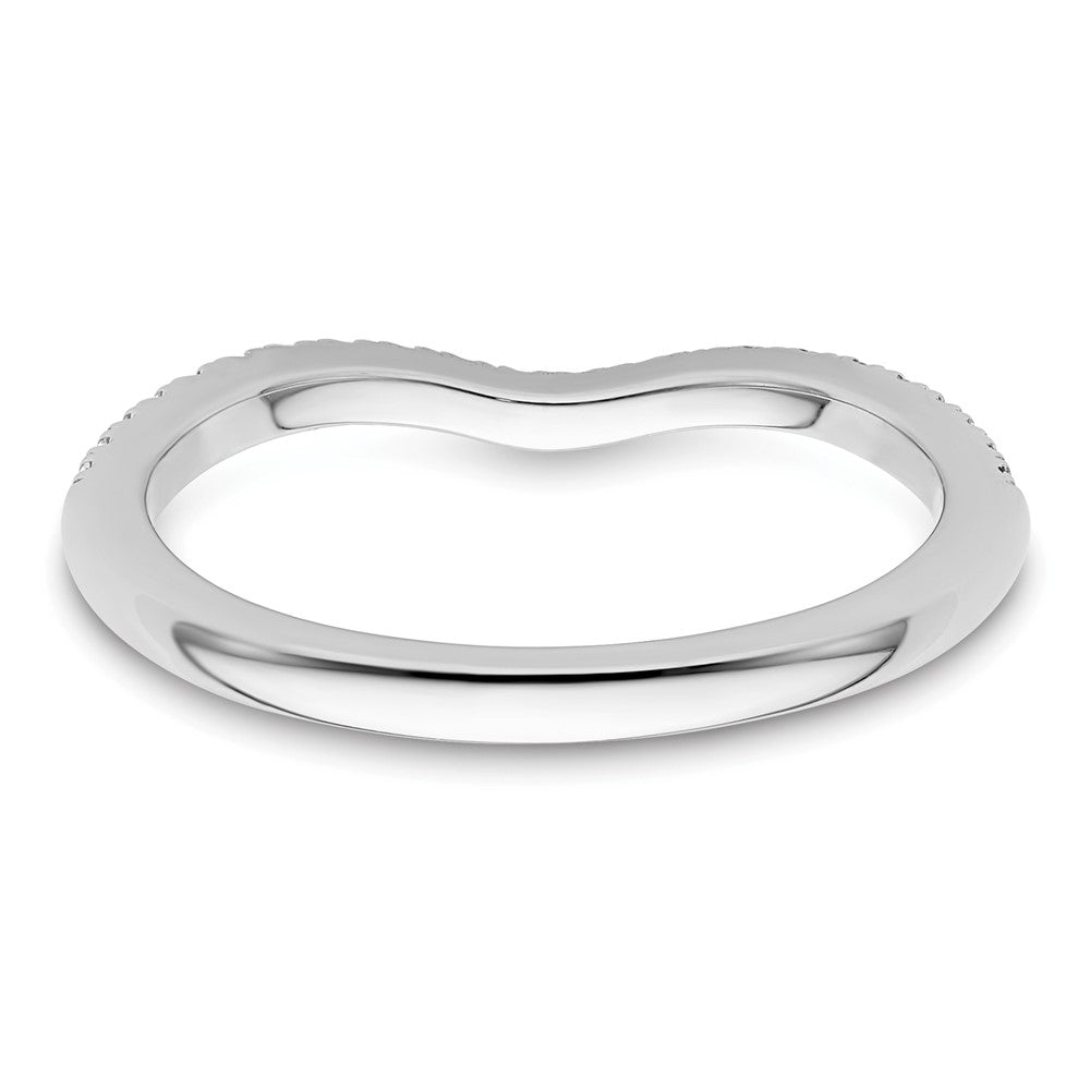 Exclusive 14K White Gold Wedding Band with 1/5 Carat Diamonds - Stylish Value
