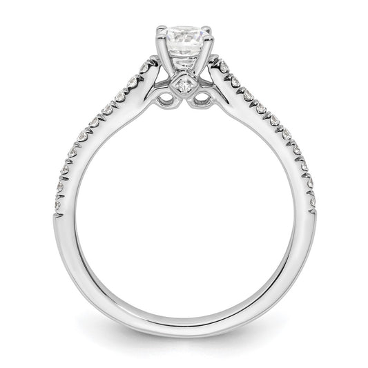 Buy Exclusive 14K White Gold Semi-Mount Engagement Ring, 1/3 Carat & 1/5 Carat Diamonds - Stylish Value!