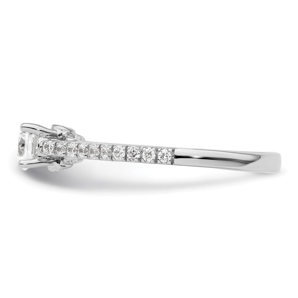 Buy Exclusive 14K White Gold Semi-Mount Engagement Ring, 1/3 Carat & 1/5 Carat Diamonds - Stylish Value!