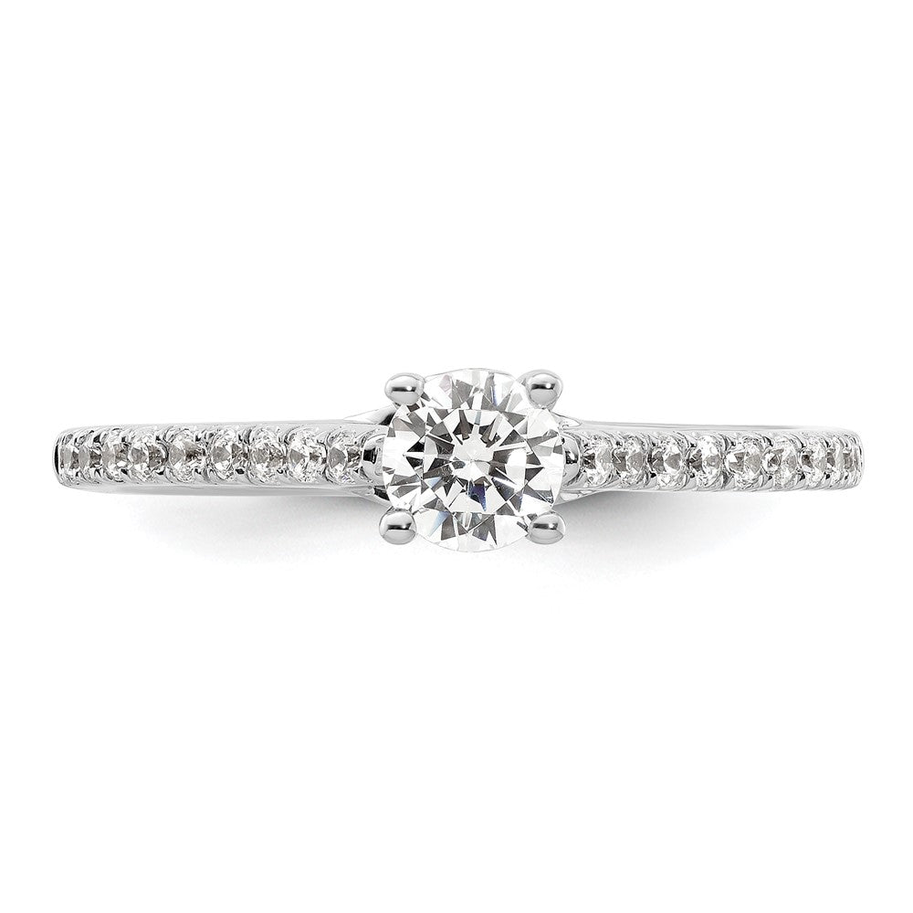 Buy Exclusive 14K White Gold Semi-Mount Engagement Ring, 1/3 Carat & 1/5 Carat Diamonds - Stylish Value!