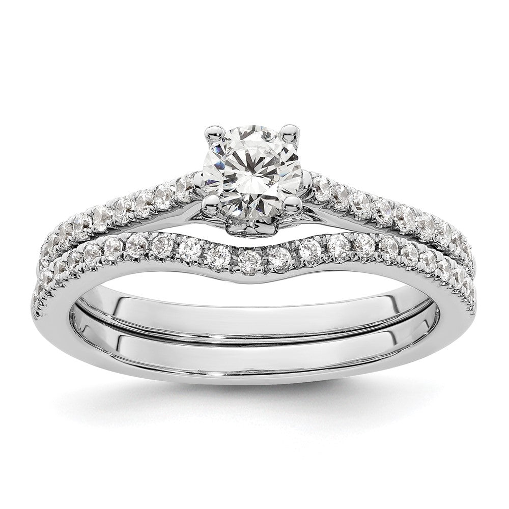 Buy Exclusive 14K White Gold Semi-Mount Engagement Ring, 1/3 Carat & 1/5 Carat Diamonds - Stylish Value!