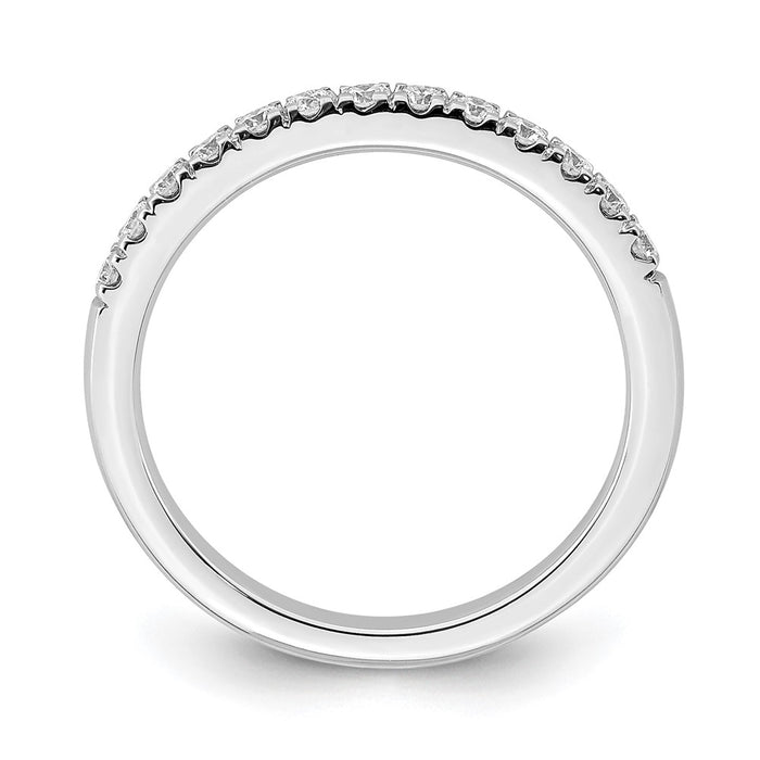 Buy Designer 14K White Gold Wedding Band Set with 1/3 Carat Diamonds - Affordable Luxury-2