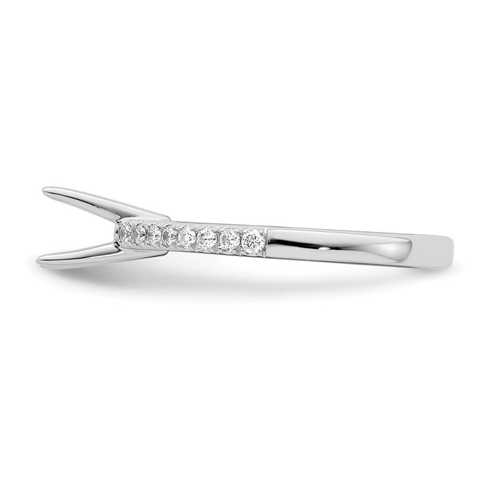 Buy Exclusive 14K White Gold Engagement Ring for 1/2 Carat Stone, 1/5 CT Accents-3