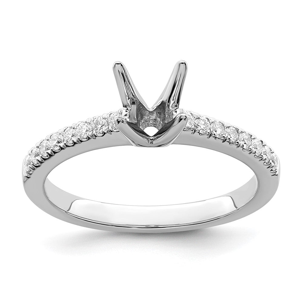 Buy Exclusive 14K White Gold Engagement Ring for 1/2 Carat Stone, 1/5 CT Accents