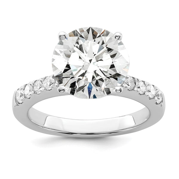 14K White Gold Semi-Mount Engagement Ring for 2 Carat Stone - Style GR1-1022988