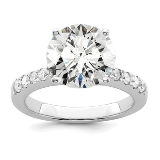 Buy 14K White Gold Semi-Mount Engagement Ring for 2 Carat Stone - Stylish Design