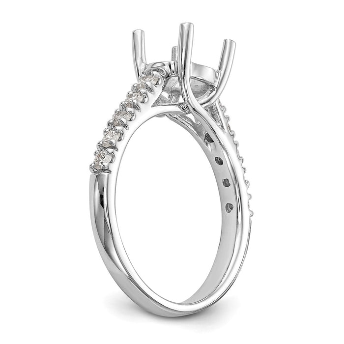 Buy Exclusive 14K White Gold Semi-Mount Engagement Ring, 1.5 Carat Center-6