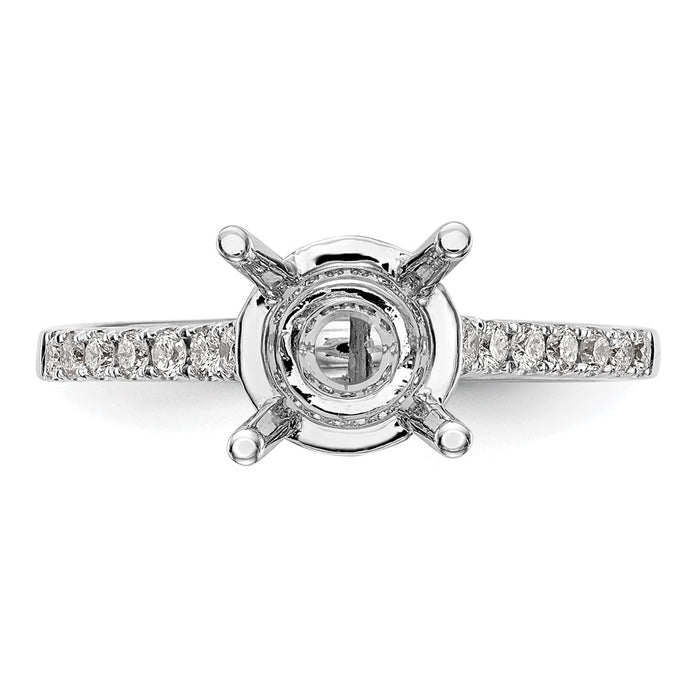 Buy Exclusive 14K White Gold Semi-Mount Engagement Ring for 1.25 Carat-4
