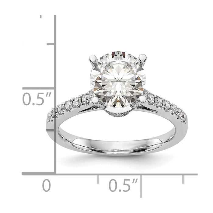 Buy Exclusive 14K White Gold Semi-Mount Engagement Ring for 1.25 Carat-7