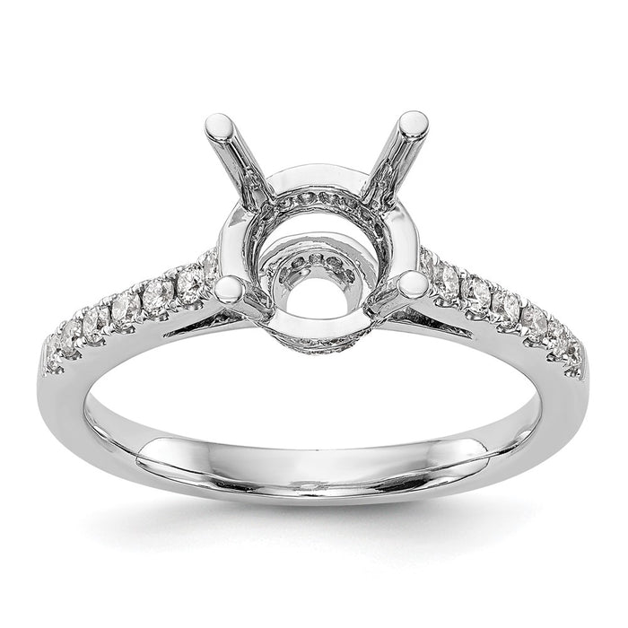 Buy Exclusive 14K White Gold Semi-Mount Engagement Ring for 1.25 Carat-8