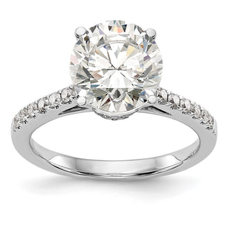Buy Stylish 14K White Gold Semi-Mount Engagement Ring for 1.5 Carat Stone