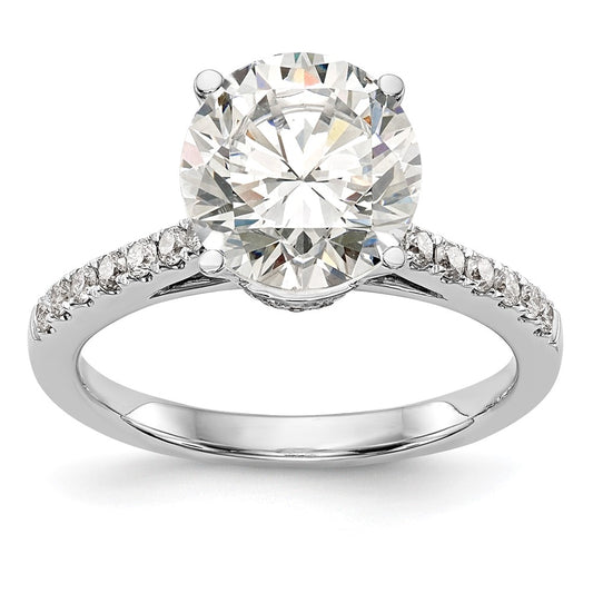Buy Stylish 14K White Gold Semi-Mount Engagement Ring for 1.5 Carat Stone