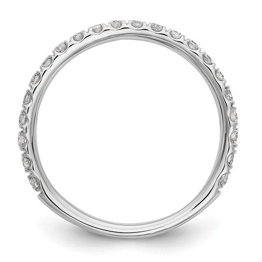Buy Stylish 14K White Gold 3/8 Carat Diamond Wedding Band - Complete Set