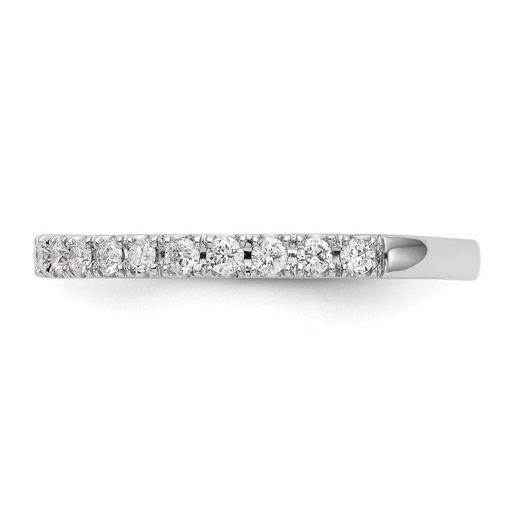 Buy Stylish 14K White Gold 3/8 Carat Diamond Wedding Band - Complete Set