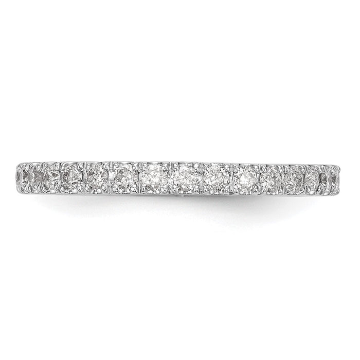 Buy Stylish 14K White Gold 3/8 Carat Diamond Wedding Band - Complete Set-4