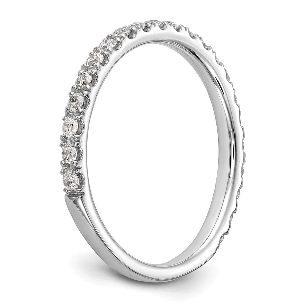 Buy Stylish 14K White Gold 3/8 Carat Diamond Wedding Band - Complete Set