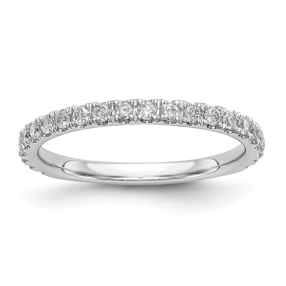 Buy Stylish 14K White Gold 3/8 Carat Diamond Wedding Band - Complete Set
