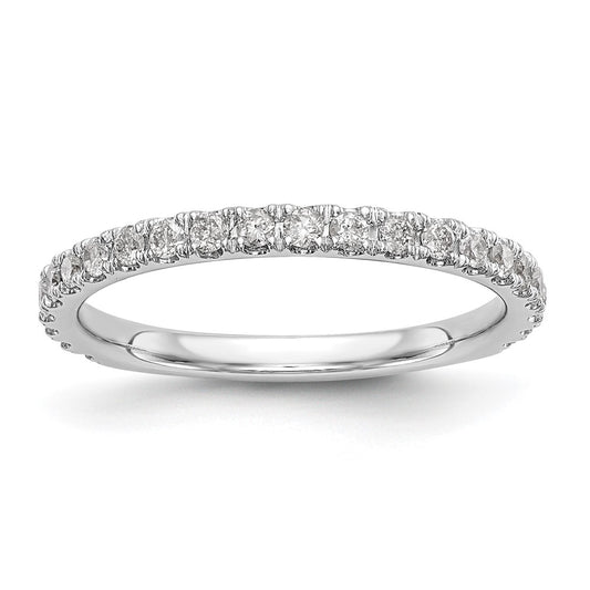 Buy Stylish 14K White Gold 3/8 Carat Diamond Wedding Band - Complete Set