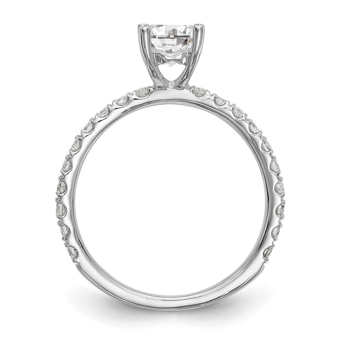 Buy Exclusive 14K White Gold Semi-Mount Engagement Ring for 1 Carat Stone-2