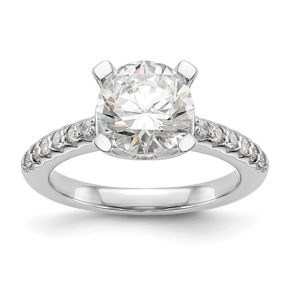 Buy Exclusive 14K White Gold Semi-Mount Engagement Ring for 2 Carat Gemstone