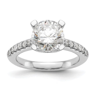 Buy Exclusive 14K White Gold Semi-Mount Engagement Ring for 2 Carat Gemstone