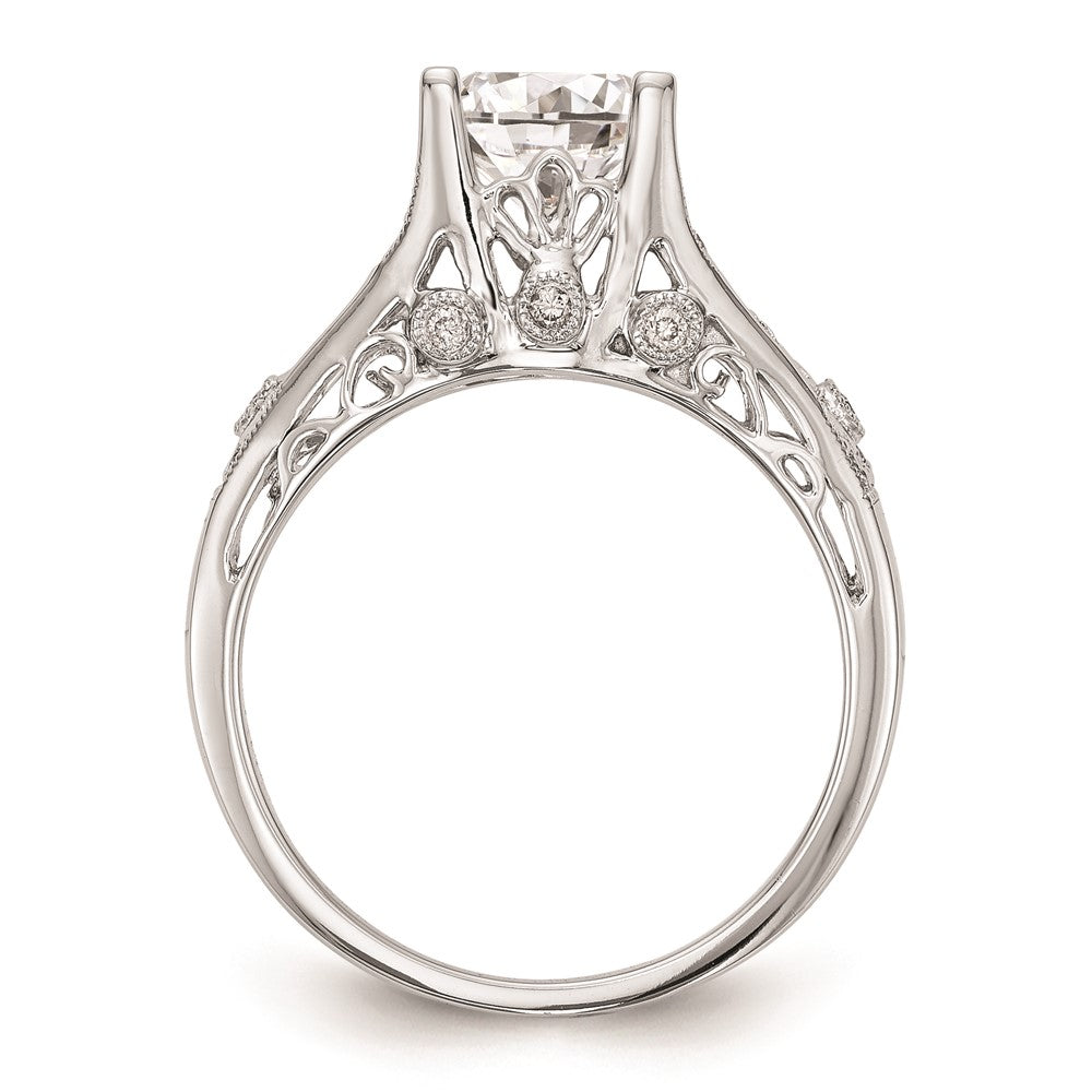 Buy Stylish 14K White Gold Engagement Ring Setting - Affordable Luxury Design