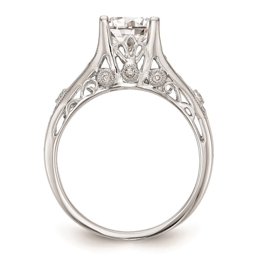 Buy Stylish 14K White Gold Engagement Ring Setting - Affordable Luxury Design