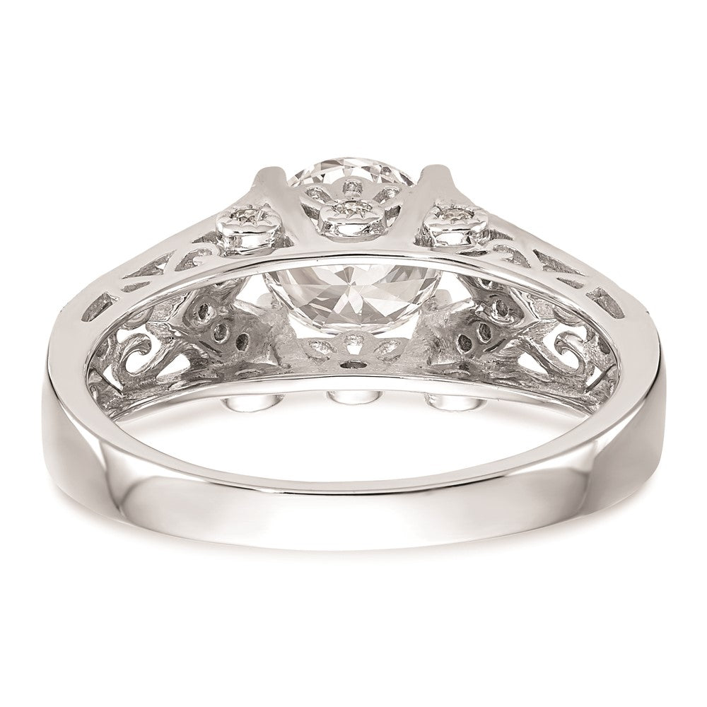 Buy Stylish 14K White Gold Engagement Ring Setting - Affordable Luxury Design