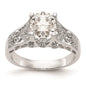 Buy Stylish 14K White Gold Engagement Ring Setting - Affordable Luxury Design-1