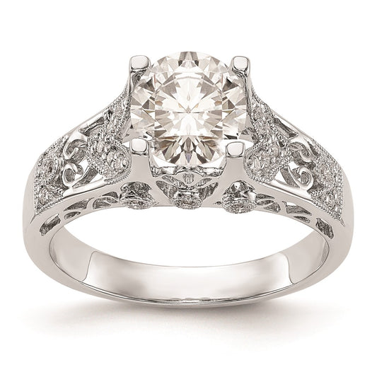 Buy Stylish 14K White Gold Engagement Ring Setting - Affordable Luxury Design