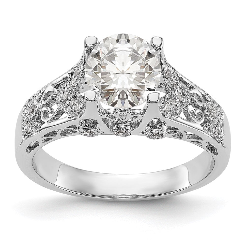 Buy Exclusive 14K White Gold Engagement Ring Semi-Mount for 1 Carat Round