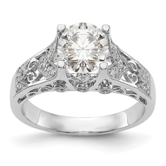 Buy Exclusive 14K White Gold Engagement Ring Semi-Mount for 1 Carat Round