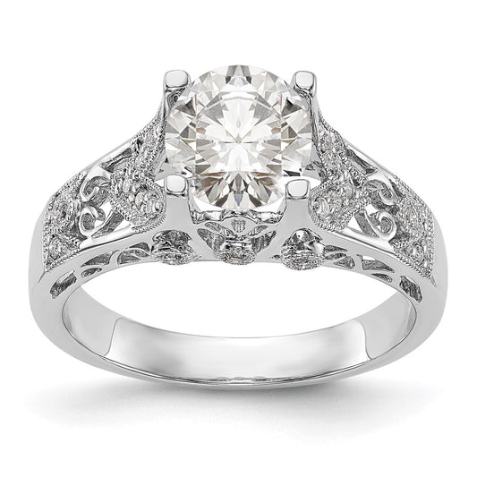 Buy Exclusive 14K White Gold Engagement Ring Semi-Mount for 1 Carat Round