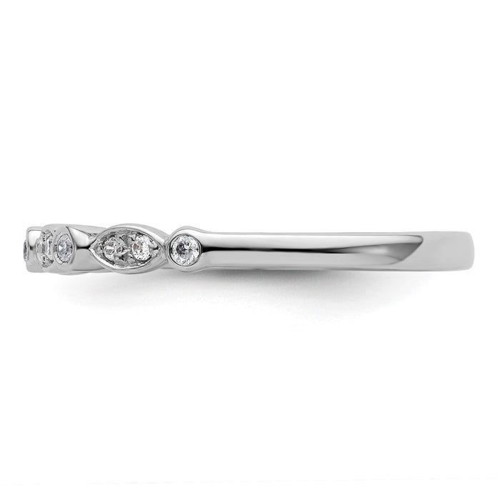 Buy Exclusive 14K White Gold Wedding Band Set - 1/10 Carat Diamond, Stylish Value-3