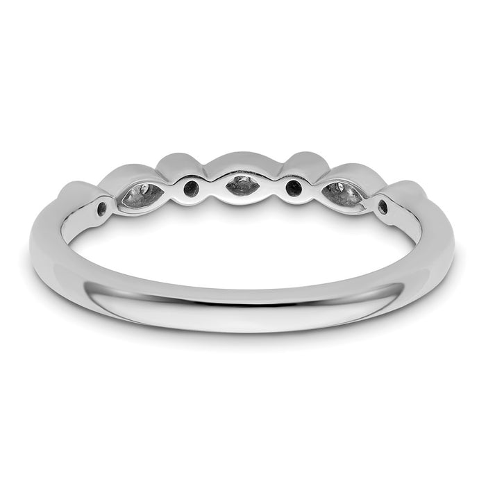 Buy Exclusive 14K White Gold Wedding Band Set - 1/10 Carat Diamond, Stylish Value-5
