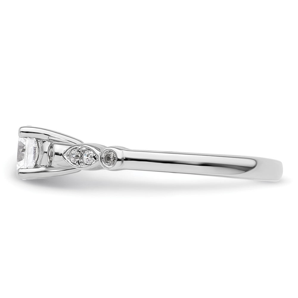 Buy 14K White Gold Semi-Mount Engagement Ring for 1/2 Carat Stone - Stylish!