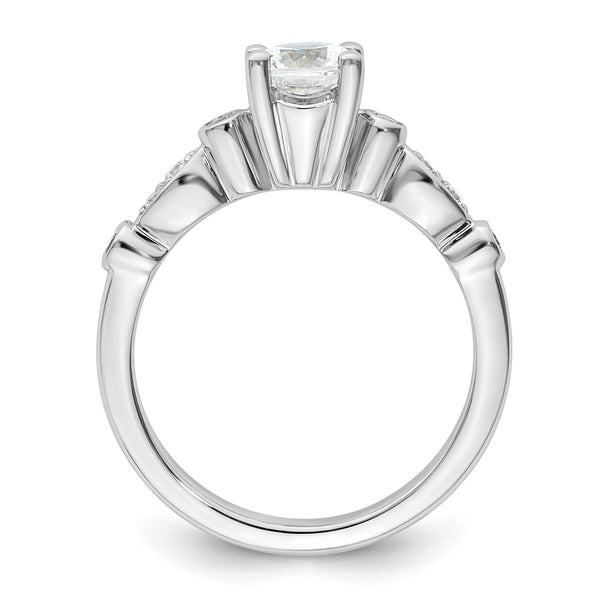 Buy Stylish 14K White Gold Semi-Mount Engagement Ring for 3/4 Carat Center