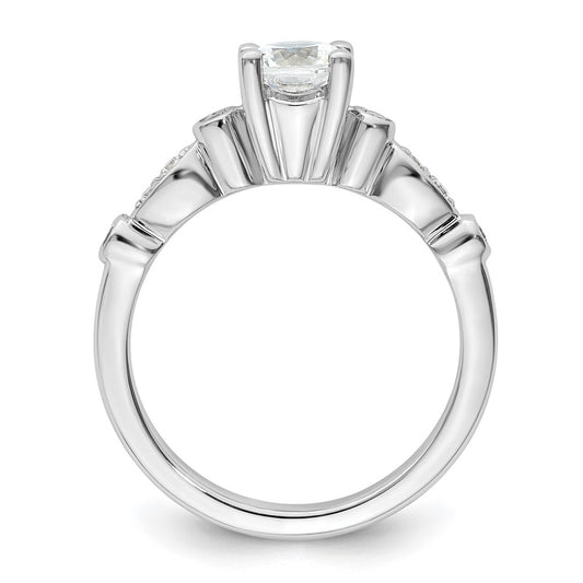 Buy Stylish 14K White Gold Semi-Mount Engagement Ring for 3/4 Carat Center