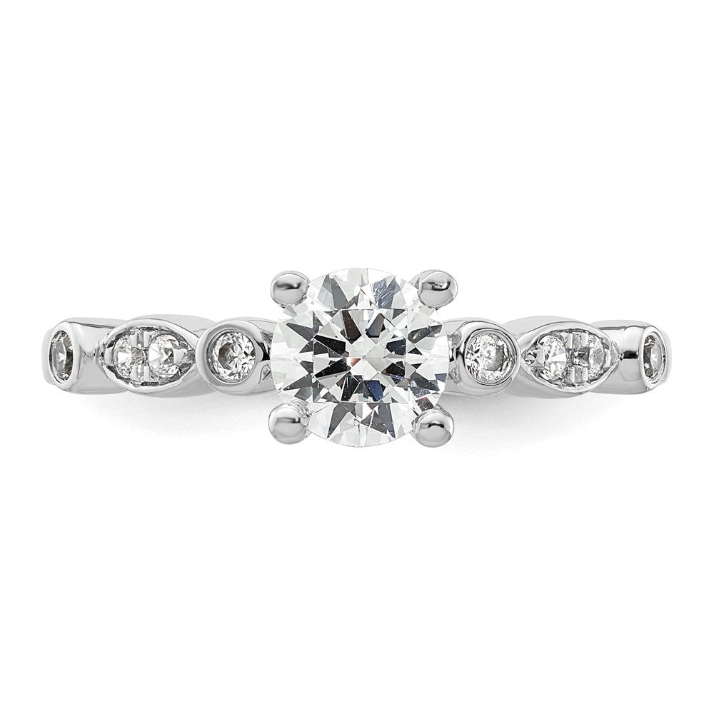 Buy Stylish 14K White Gold Semi-Mount Engagement Ring for 3/4 Carat Center