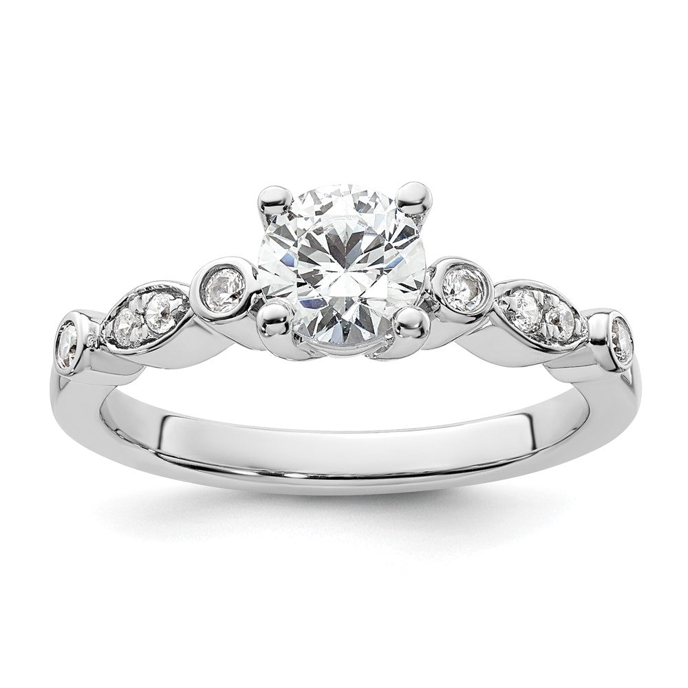 Buy Stylish 14K White Gold Semi-Mount Engagement Ring for 3/4 Carat Center